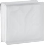 Fuchs Design Wolke üvegtégla fehér két oldalon szatinált 19 cm x 19 cm x 5 cm