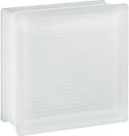 Fuchs Design Xenon üvegtégla fehér két oldalon szatinált 19 cm x 19 cm x 8 cm
