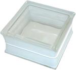 Fuchs Design Beton üvegtégla egy oldalon szatinált 19 cm x 19 cm x 10 cm