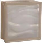 Fuchs Design BM Aqua Reflex üvegtégla két oldalon szatinált 19 cm x 19 cm x 8 cm bézs