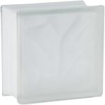 Fuchs Design Wolke üvegtégla fehér két oldalon szatinált 19 cm x 19 cm x 10 cm