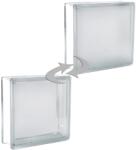 Fuchs Design BM üvegtégla fehér egy oldalon szatinált 19 cm x 9 cm x 8 cm