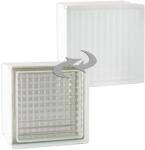 Fuchs Design Kockás hőszigetelő üvegtégla egy oldalon szatinált Ug 0, 8 19 cm x 19 cm x 13, 5 c