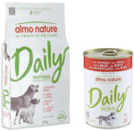 Almo Nature Daily 12kg Almo Nature Daily All Breeds marha & rizs száraz kutyatáp+6x400g Almo Nature Daily marha nedves kutyatáp -40% kedvezmény