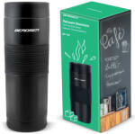 Berdsen Termosz, Berdsen BD-784, 590 ml, fekete, rozsdamentes acél, duplafalú, szívószálas, meleg és hideg italokhoz, 12 órás hőmegtartás (TE378400)