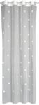 Eurofirany Függöny Gyűrűkkel ELSA 140x250 fehér, hímzett virágokkal (417873)