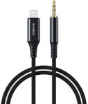 Choetech AUX007 Lighting / mini jack 3, 5 mm-es kábel 1 m - fekete