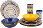 Bo-Camp Tableware Sicilian 16pcs Culoare: albastru/galben (6181587) Serviciu de masa