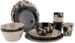 Bo-Camp Mix & Match 16 100% Melamine Culoare: negru/alb (6181384) Serviciu de masa