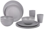 Bo-Camp Tableware Renew RPET 16pcs Culoare: gri (6181640) Serviciu de masa
