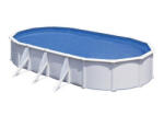 GRE fehér ovális fémpalástos medence 500 x 300 x 132 cm (PROV508) - poolx