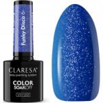 Claresa Funky Disco 6 Hibrid Uv/led lakk 5g Kobaltkék szemcsékkel (5903819826548)