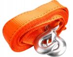 Extol Vontatókötél heveder horgokkal, 4m x 50mm, max. szakítószilárdság 2800kg