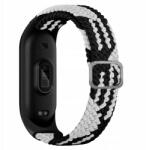 Vanfone Pánt Xiaomi Mi Band 3/4/5/6/7 készülékhez, fekete-fehér, nylon (VANAX40007)