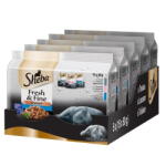 Sheba Fresh & Fine halas válogatás tasakokban lében macskáknak 5x (15×50 g (4770608260323)