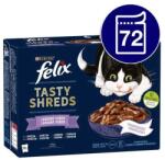 FELIX Tasty Shreds tasakok macskáknak marha, csirke, lazac, tonhal 72x80 g