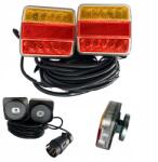 Web Truck Pótkocsi lámpa szett LED-es mágnessel 7, 5m 12/24V