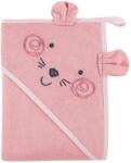 Eevi Frottír törölköző kapucnival MELLOW 100x100cm - rózsaszín