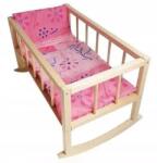 Janex Babaágy Lányoknak, Fa Bölcső, Nagy Méretű Bútor Játék (5906197910151)