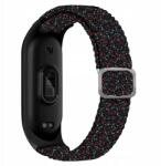 Vanfone pánt Xiaomi Mi Band 3/4/5/6/7-hez, fekete pöttyös (VANAX40019)