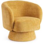 Bizzotto JULIENNE sárga szövet fotel
