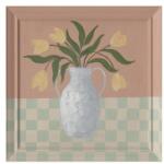 Bizzotto VILLAGE taupe vászon festmény