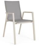 Bizzotto KRION szürke alumínium szék