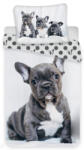Állatok Kutyás French Bulldogs Black ágyneműhuzat 140×200cm, 70×90 cm (JFK017203)