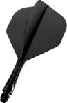 Mission Fluturas si tija darts Mission Force 90 Vortex negru, Fluturas No2 si tija scurta (M001768)