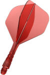 Mission Fluturas si tija darts Mission Force 90 Vortex transparent rosu, fluturas No2 si tija scurta (M001786)
