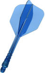Mission Fluturas si tija darts Mission Force 90 Vortex tranparent albastru, fluturas No6 si tija lunga (M001791)