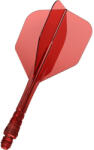 Mission Fluturas si tija darts Mission Force 90 Vortex transparent rosu, fluturas No6 si tija medie (M001784)