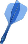 Mission Fluturas si tija darts Mission Force 90 Vortex albastru tranparent, fluturas No6 si tija medie (M001790)