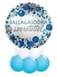  Asztaldísz - lufikompozíció - ballagásra, diplomaosztóra, mpr-12-1008K (LUFI249482)