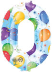  Óriás Balloons 0-ás szám Fólia lufi 88x63 cm (DPA2824301) - eking