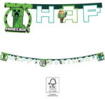  Minecraft Green Happy Birthday felirat FSC 2 m (PNN95445) - eking