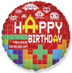  Lego mintázatú Happy Birthday Bricks fólia lufi 46 cm (WP) (MLG302820) - eking