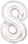  Fehér Lustre White 8-as szám fólia lufi 86 cm (DPA9917300) - eking Lufi