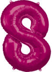  Rózsaszín Pink óriás szám fólia lufi 8-as, 83x53 cm (DPA9907291) - eking