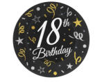  Happy Birthday 18 B&C papírtányér 6 db-os 18 cm (MLG164527) - eking
