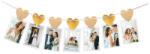  Esküvői Gold Heart fényképtartó girland (DPA9913258)