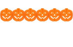  Halloween Tök papír girland 300 cm (MLG614371)