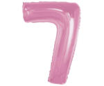  Rózsaszín 7-es Light Pink szám fólia lufi 92 cm (MLG195644) - eking