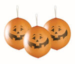  Halloween Tök Pumpkin léggömb, lufi 3 db-os 18 inch (45 cm) szalaggal (MLG306385) - eking