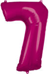  Rózsaszín Pink óriás szám fólia lufi 7-es, 88x58 cm (DPA9907289) - eking