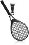  Medál teniszütő acél: Fekete