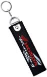  Hímzett, textil kulcstartó, Honda Racing motívummal