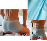  Ice Silk varrat nélküli férfi boxer, ultra vékony, anatómiailag formált: XXXL Türkiz