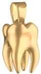  Rozsdamentes acél 3D fog medál, őrlőfog, fogorvosoknak: Arany