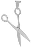  Medál olló acélból PSSW48: Ezüst